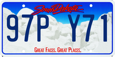 SD license plate 97PY71