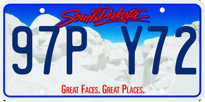 SD license plate 97PY72
