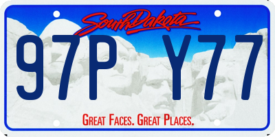 SD license plate 97PY77