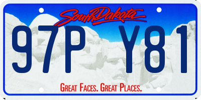 SD license plate 97PY81