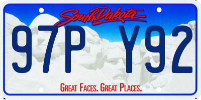 SD license plate 97PY92