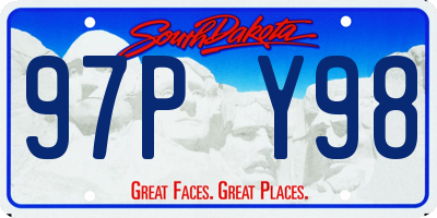SD license plate 97PY98
