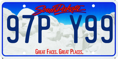 SD license plate 97PY99