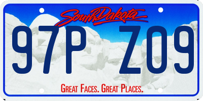 SD license plate 97PZ09