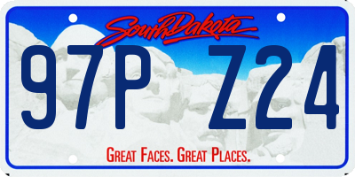 SD license plate 97PZ24
