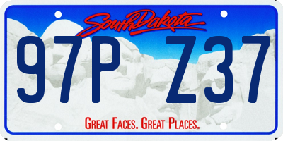 SD license plate 97PZ37