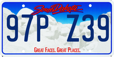 SD license plate 97PZ39