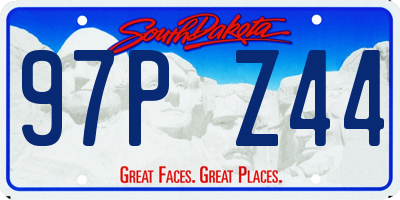 SD license plate 97PZ44