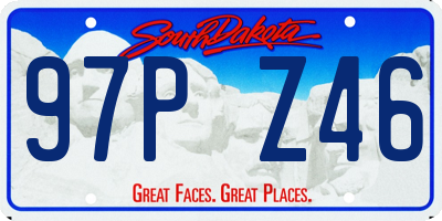 SD license plate 97PZ46
