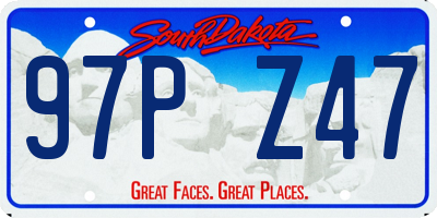 SD license plate 97PZ47