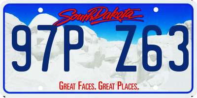 SD license plate 97PZ63