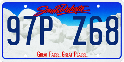 SD license plate 97PZ68