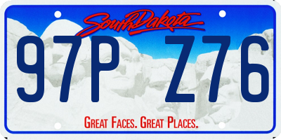 SD license plate 97PZ76