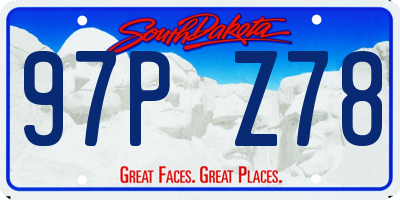 SD license plate 97PZ78