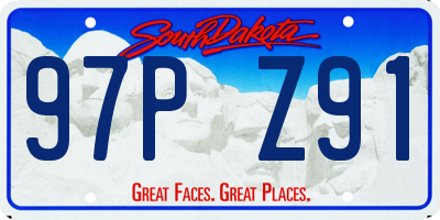 SD license plate 97PZ91