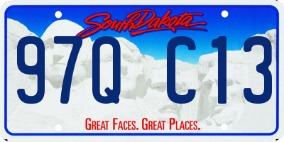 SD license plate 97QC13