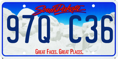 SD license plate 97QC36