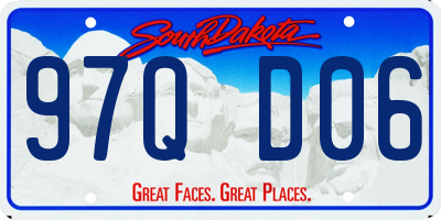 SD license plate 97QD06
