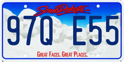 SD license plate 97QE55