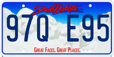 SD license plate 97QE95