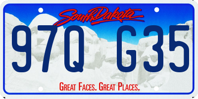 SD license plate 97QG35