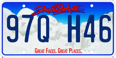 SD license plate 97QH46