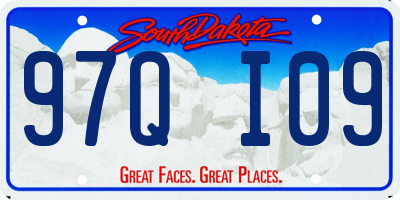 SD license plate 97QI09