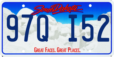 SD license plate 97QI52