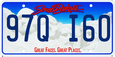 SD license plate 97QI60