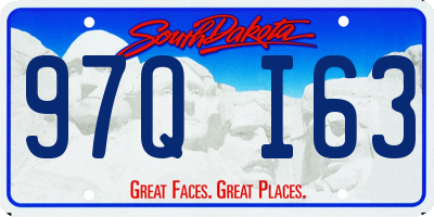 SD license plate 97QI63