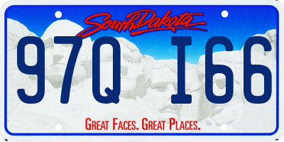 SD license plate 97QI66