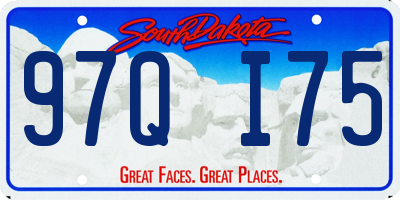 SD license plate 97QI75