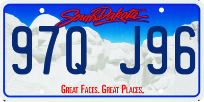 SD license plate 97QJ96