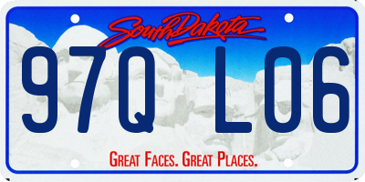 SD license plate 97QL06