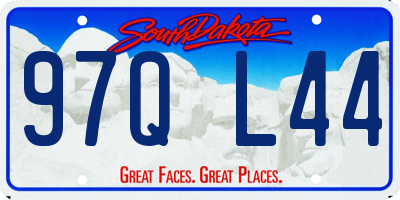 SD license plate 97QL44