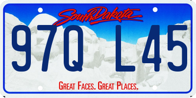 SD license plate 97QL45