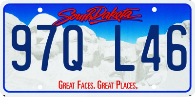SD license plate 97QL46