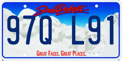 SD license plate 97QL91