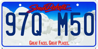 SD license plate 97QM50
