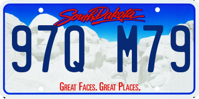 SD license plate 97QM79