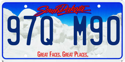 SD license plate 97QM90