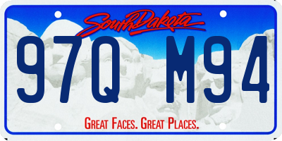 SD license plate 97QM94