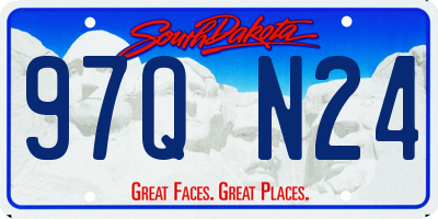 SD license plate 97QN24