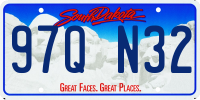 SD license plate 97QN32