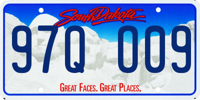 SD license plate 97QO09