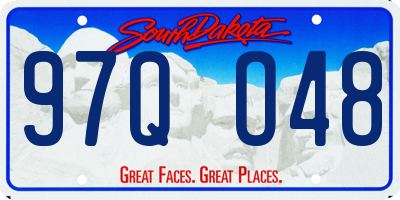 SD license plate 97QO48