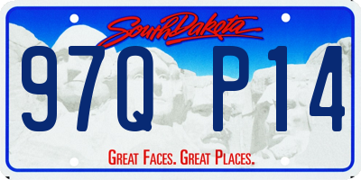 SD license plate 97QP14