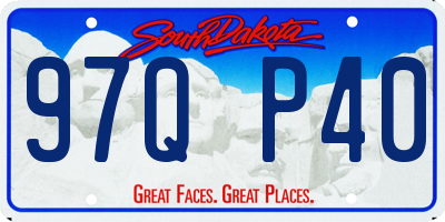 SD license plate 97QP40