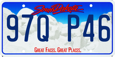 SD license plate 97QP46
