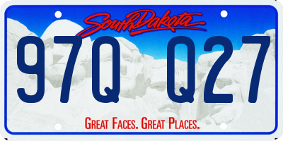SD license plate 97QQ27
